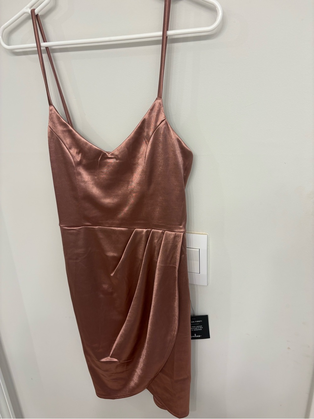 Lulu's Rose Bronze Mini Dress